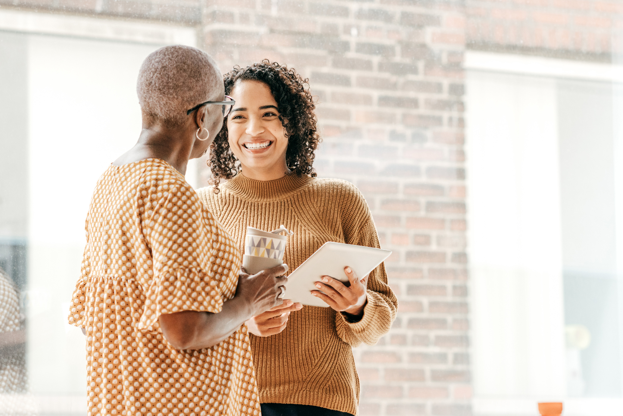 Caregiver and senior woman